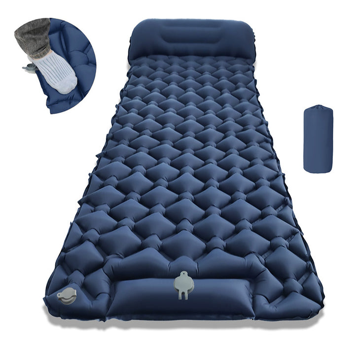 Air Mattress With Integrated Headrest And Comfortable Valve System Stornfield