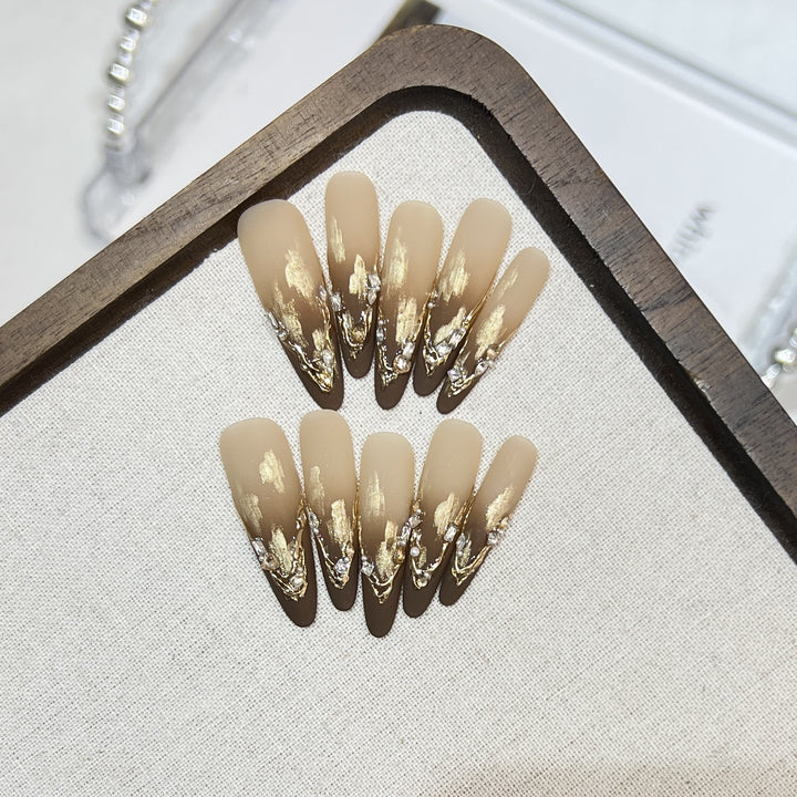 Premium Matte Long Tip Press-On Nails