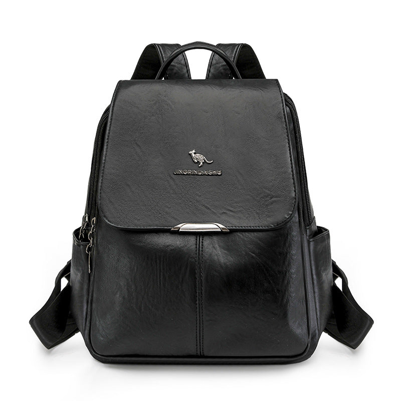 Durable Multi-Functional Leather Backpack Stornfield