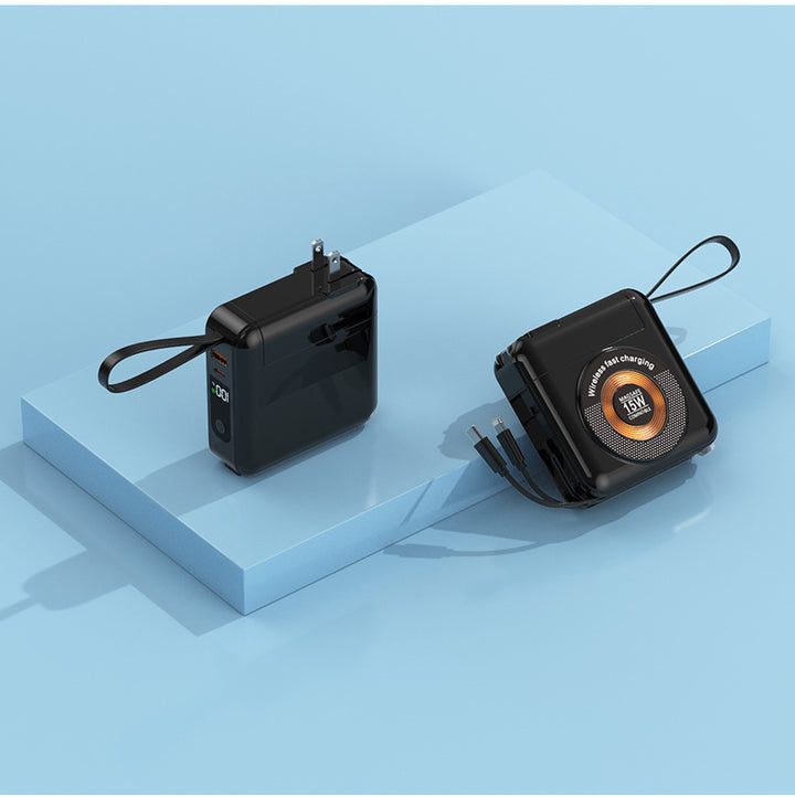 Portable charger with integrated wireless fast charging Stornfield