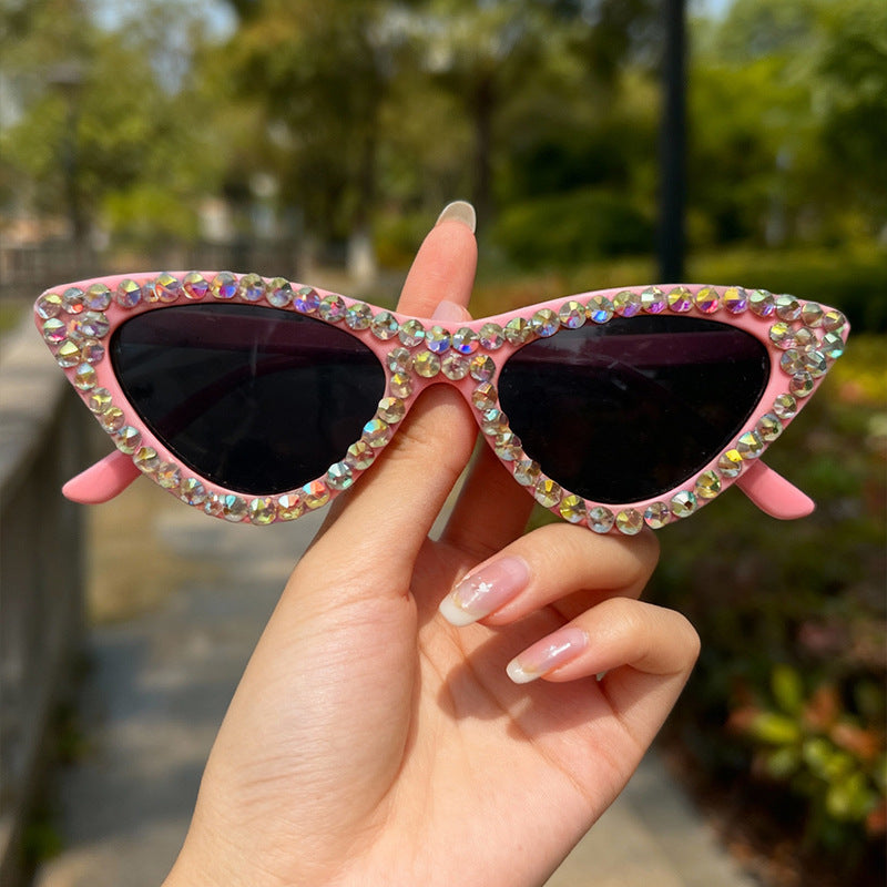 Glamorous Rhinestone-Accented Cat-Eye Sunglasses Stornfield