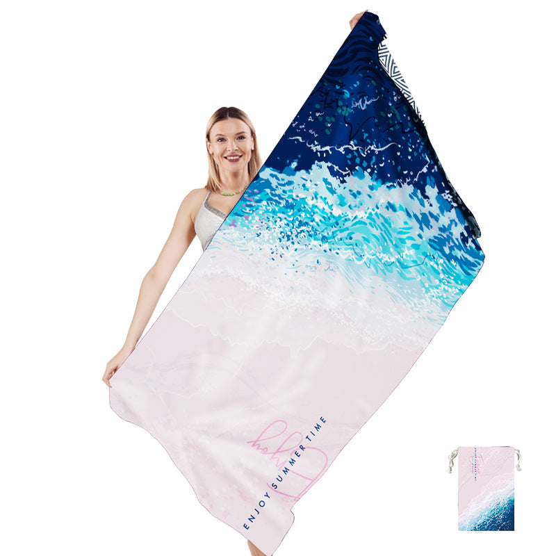 Multifunctional beach towel in creative mandala design Stornfield