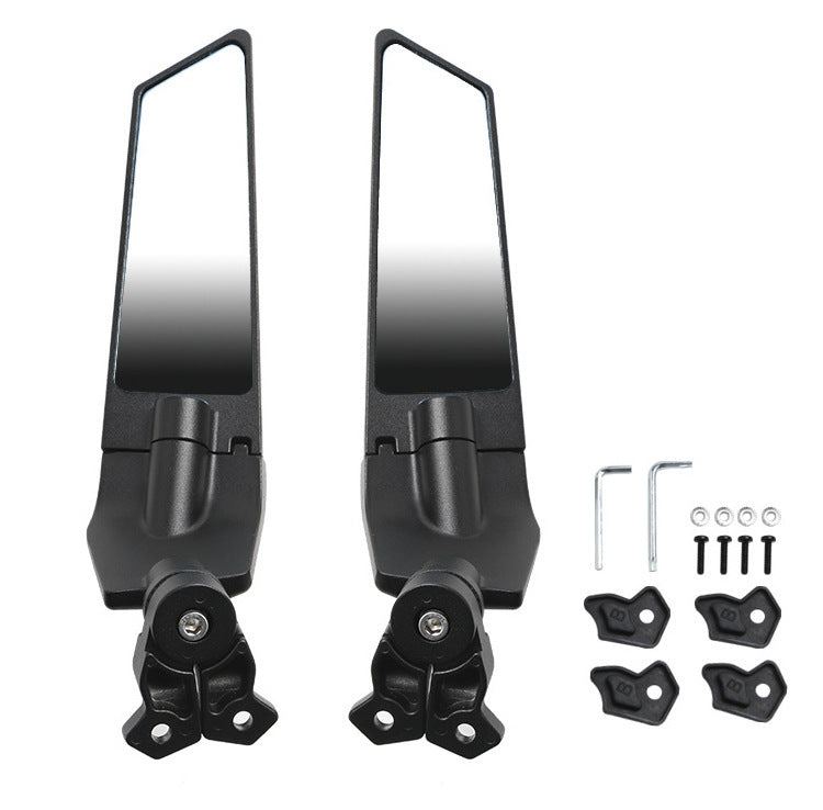 Adjustable motorcycle rearview mirrors with high-quality mounting system Stornfield