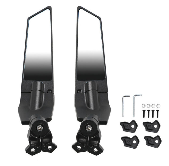 Adjustable motorcycle rearview mirrors with high-quality mounting system Stornfield