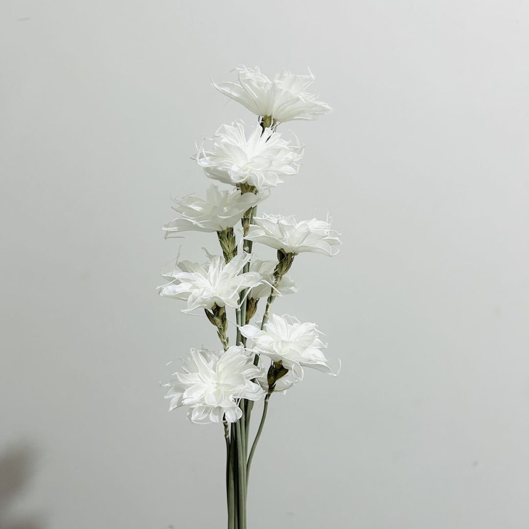 Lifelike Floral Stem Bouquet with Textured Petals