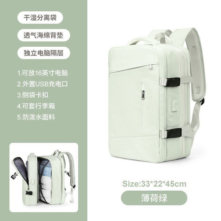 Multifunctional Laptop Backpack with USB Charging Port and Water-Repellent Material Stornfield