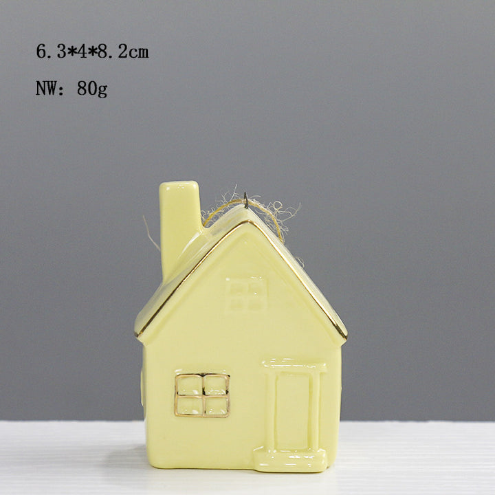 Ceramic House-Shaped Decorative Stornfeild