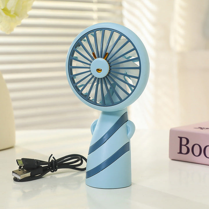 Women's Portable Mini Handheld Fan with USB Charging Function and Ergonomic Design Stornfield
