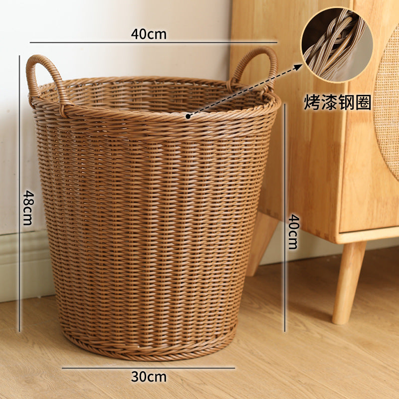 Spacious Woven Laundry Basket with Ergonomic Handles Stornfield