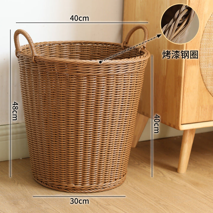 Spacious Woven Laundry Basket with Ergonomic Handles Stornfield