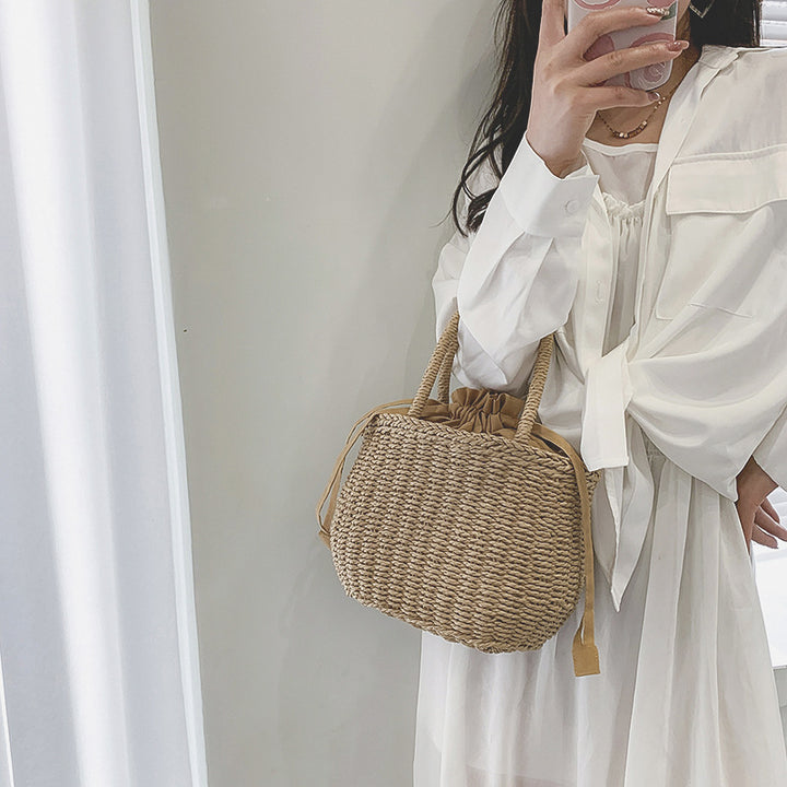 Basket bag with braided handles Stornfield