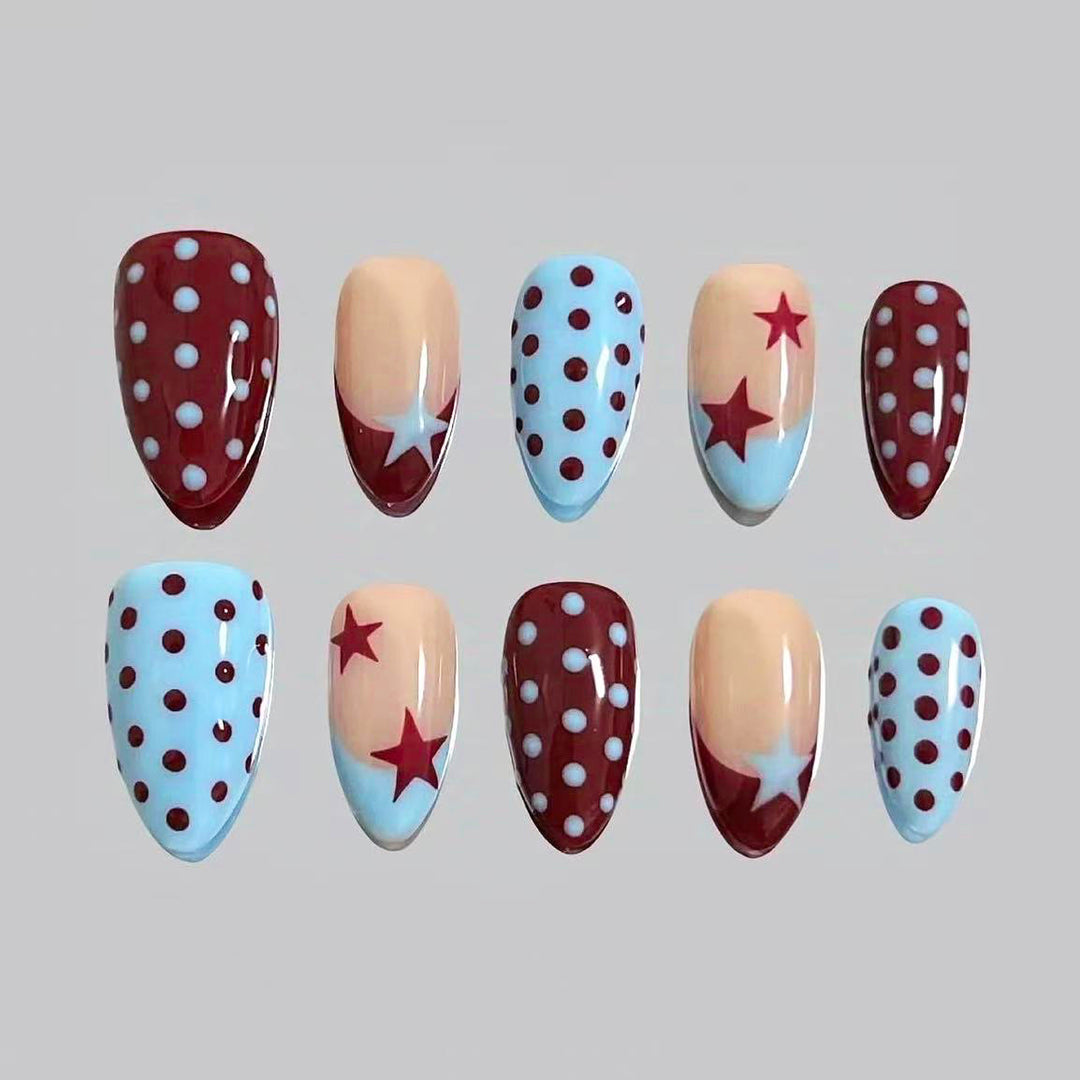 Playful Themed Press-On Nail Art Set