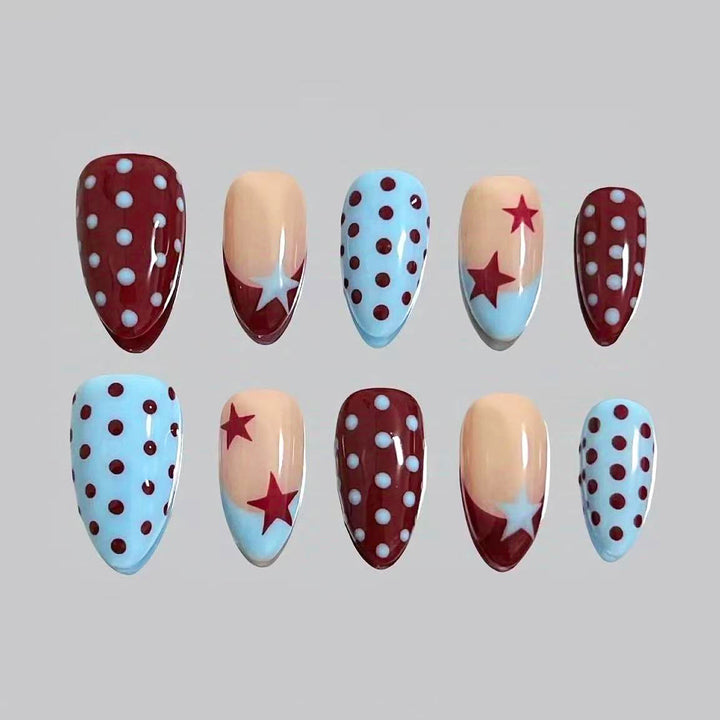 Playful Themed Press-On Nail Art Set