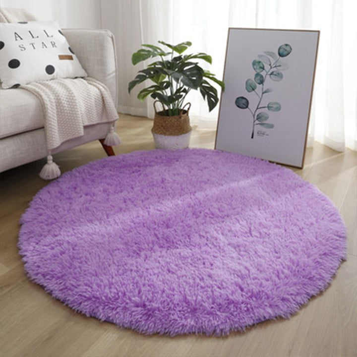 Plush Round Area Rug