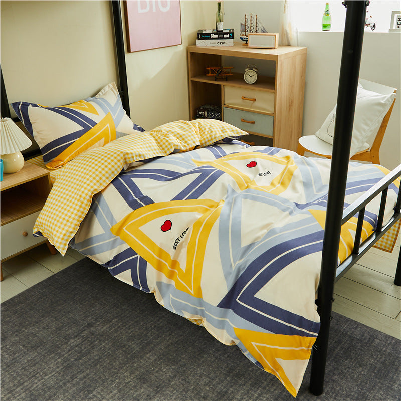 Children's Playful Striped Bedding Set