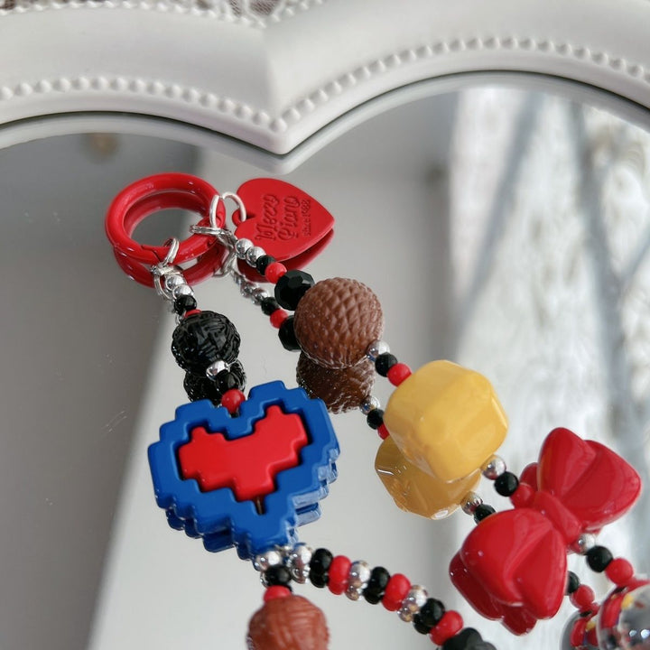 Playful Beaded Charm Keychain Stornfield 1790135504