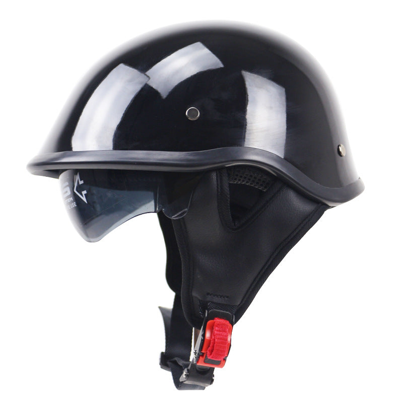 Classic Lightweight Motorcycle Helmet with Adjustable Visor Stornfield