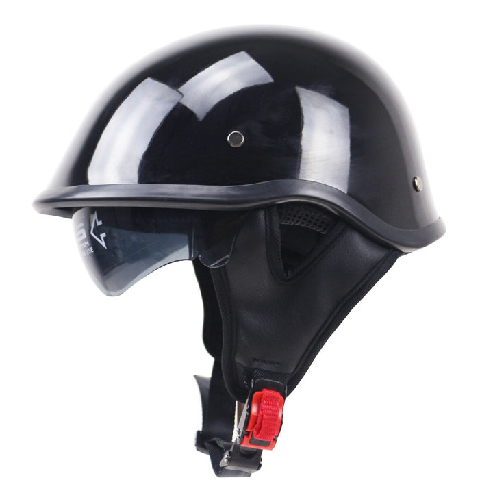 Classic Lightweight Motorcycle Helmet with Adjustable Visor Stornfield