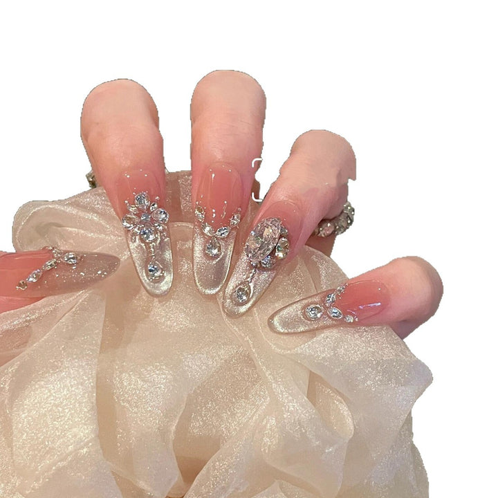 Premium Rhinestone-Embellished Press-On Nails Stornfield