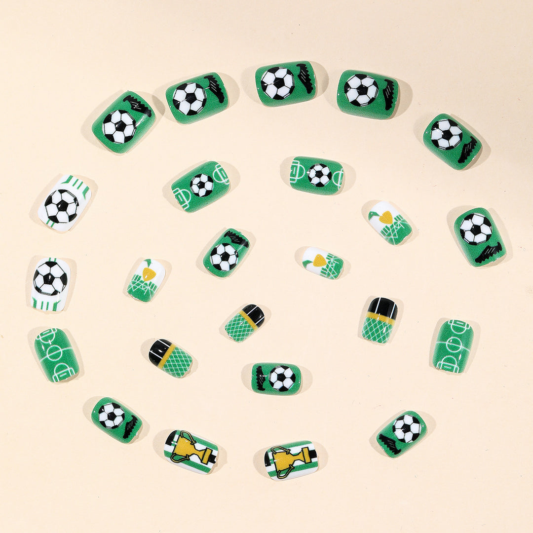 Soccer-Themed Nail Art Stornfield