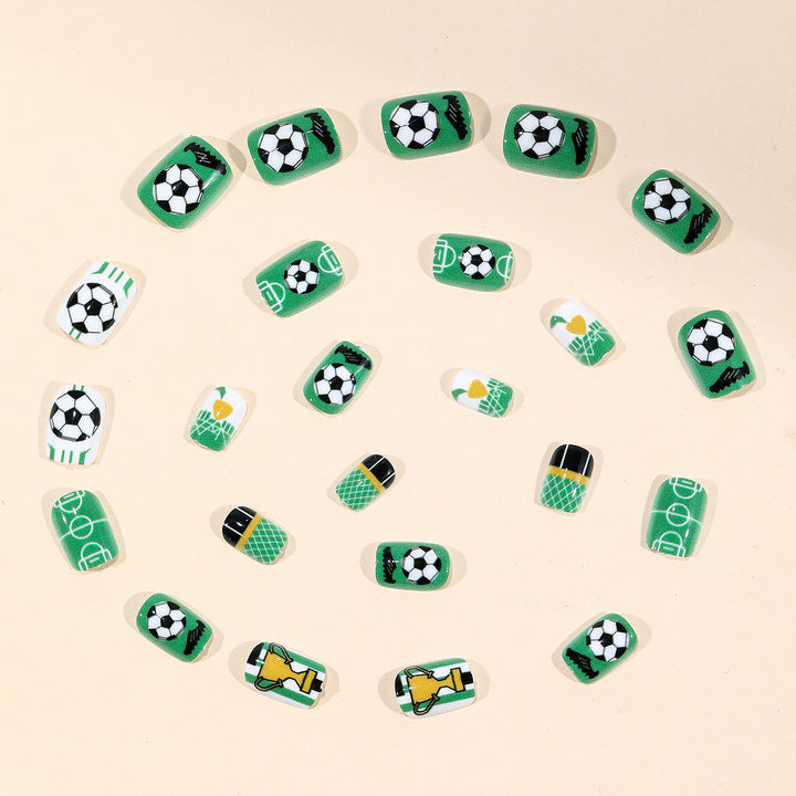 Soccer-Themed Nail Art Stornfield