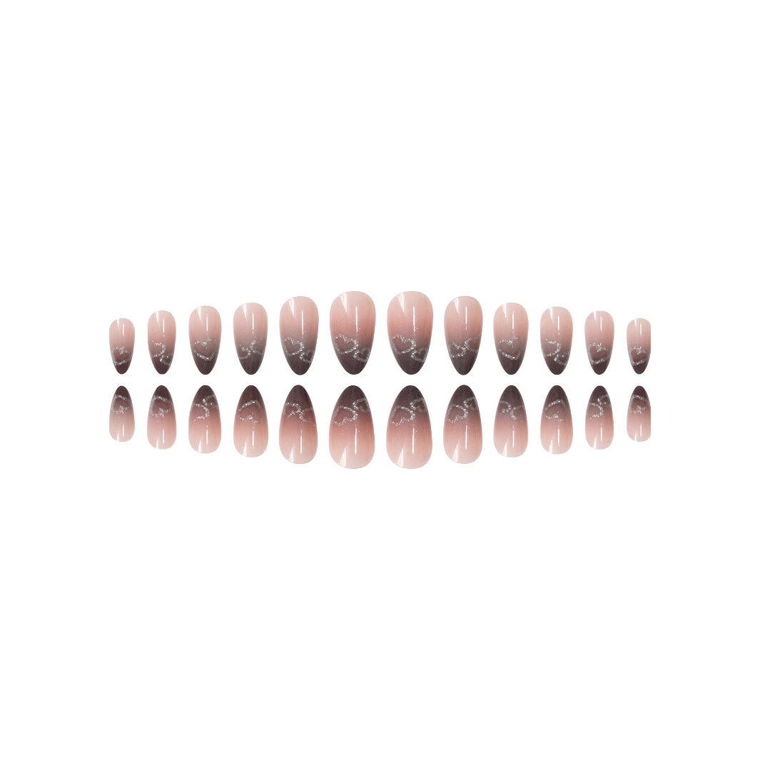 Rhinestone-Embellished Stiletto Press-On Nail Set Stornfield