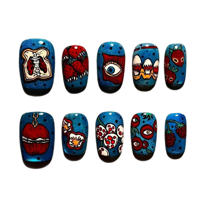 Artistic Press-On Nail Art Design Set Stornfield