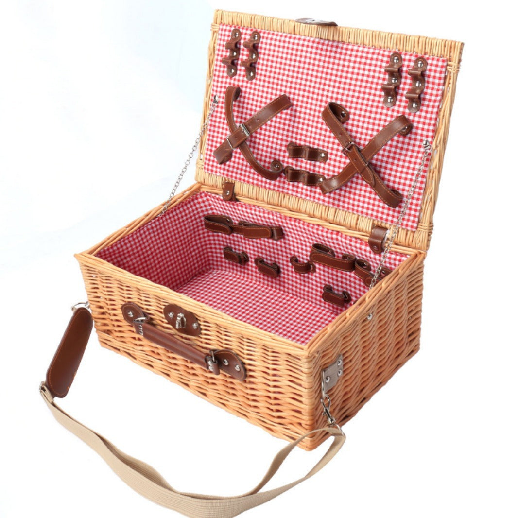 Women's picnic basket with elegant dish set Stornfield