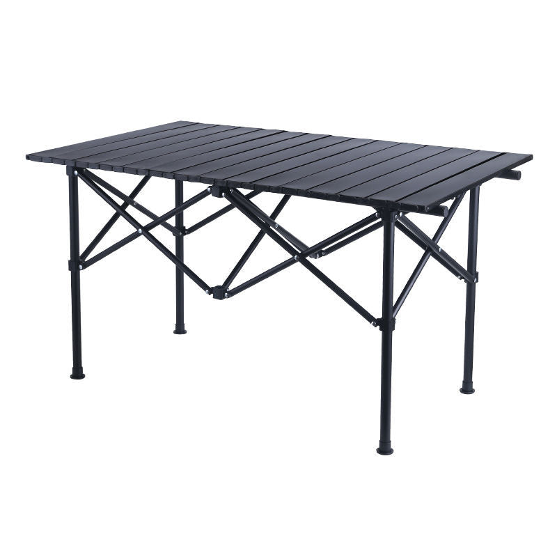 Foldable Camping Table With Lightweight Aluminum Frame And Carry Bag Stornfield