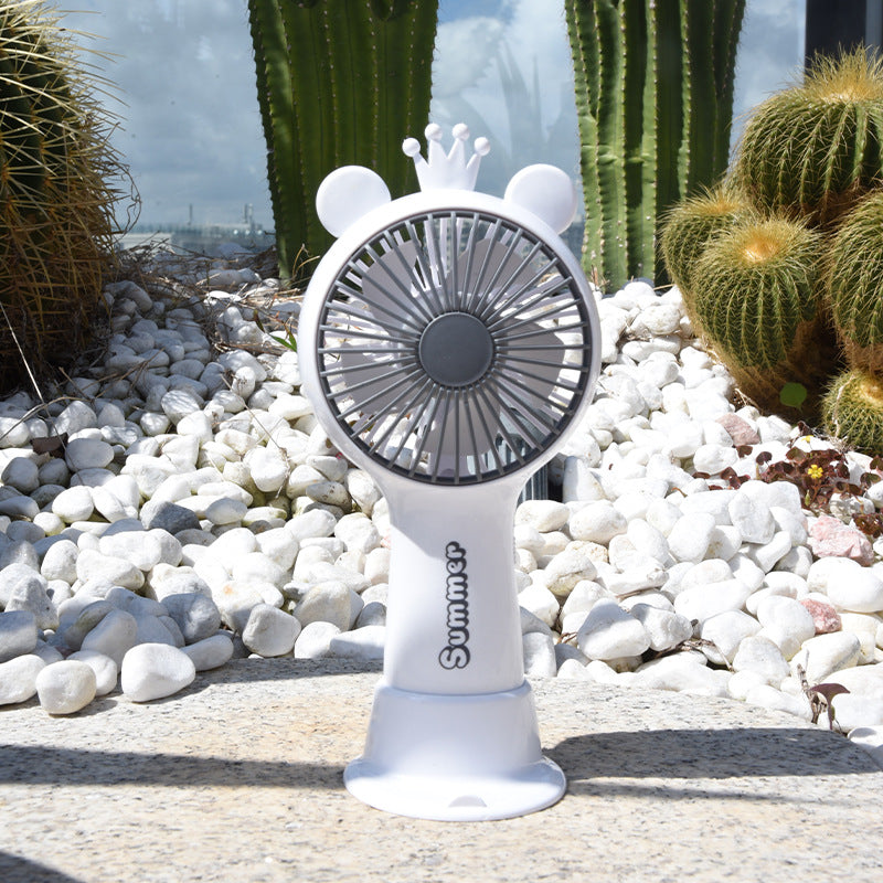 Portable Deer-Themed Handheld Cooling Fan Stornfield