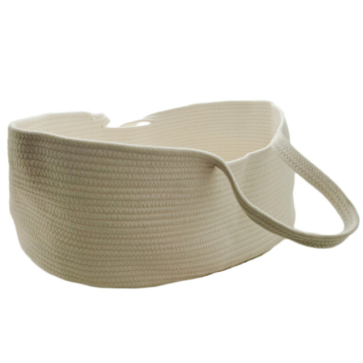 Woven Cotton Portable Moses Basket Baby Bassinet