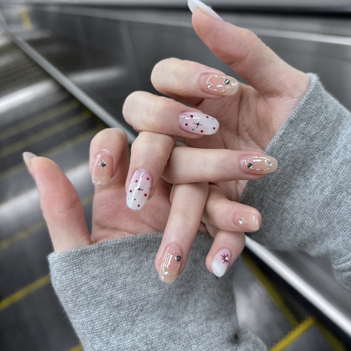 Artistic Press-On Nail Design