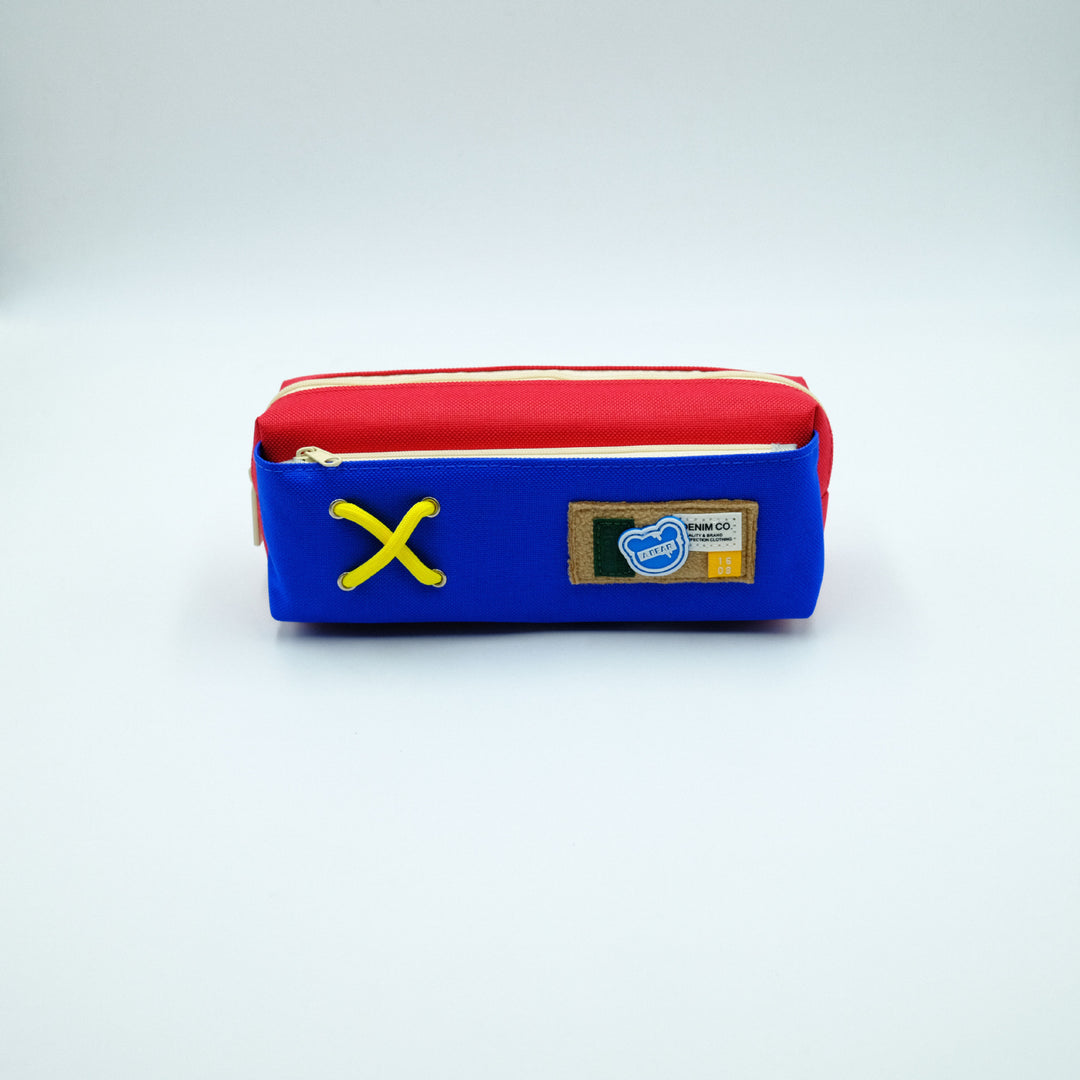Trendy Canvas Zippered Pencil Case