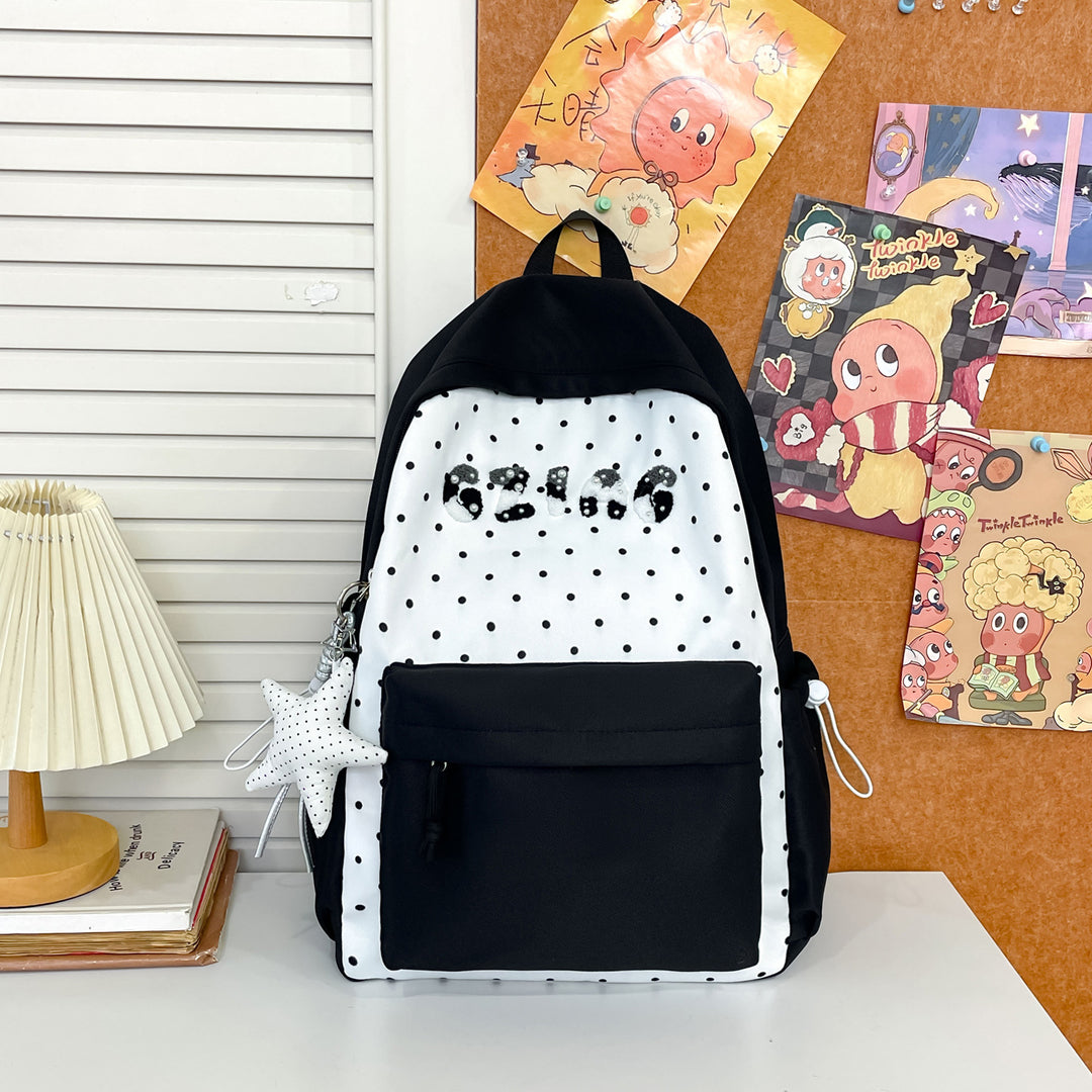 Cute Polka Dot Patterned Backpack Stornfield
