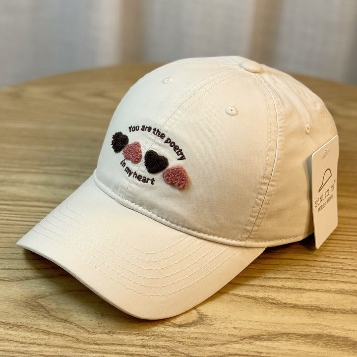 Women's Embroidered Heart Motif Baseball Cap Stornfield