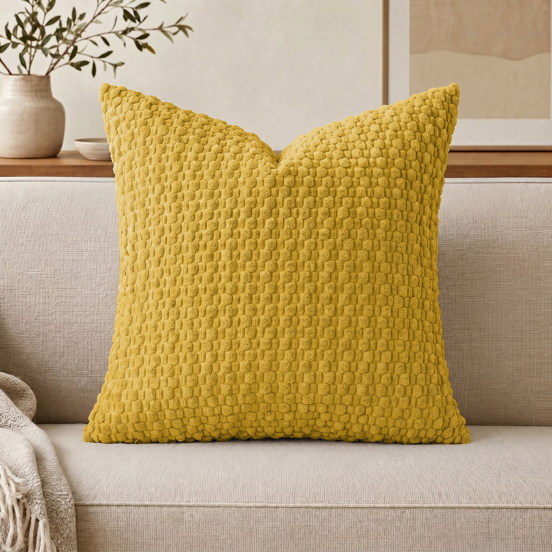 Decorative Textured Chenille Throw Pillow Cover