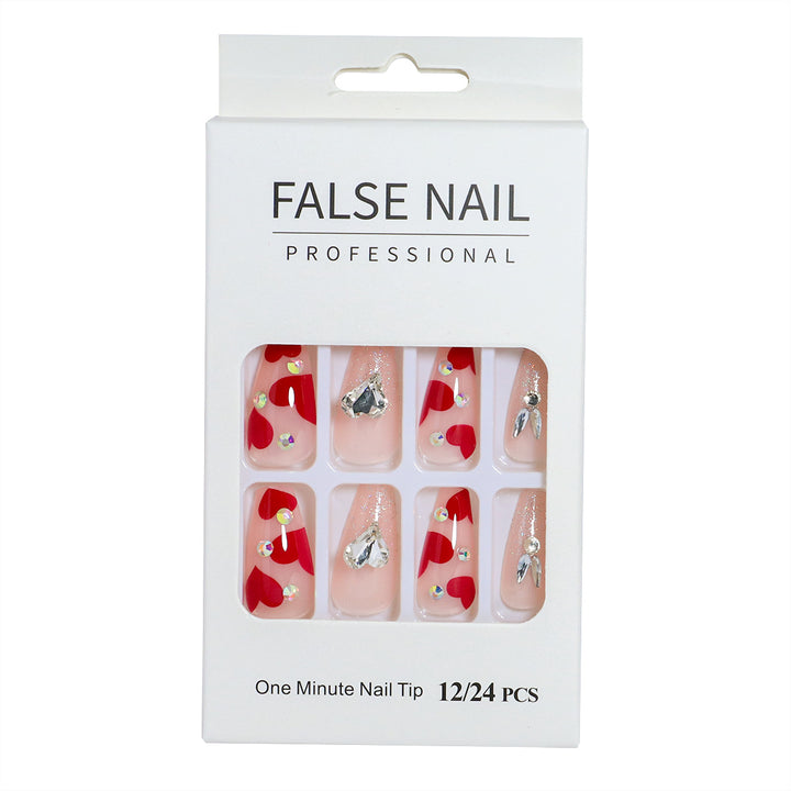 Decorative Press-On Nail Set with 3D Accents Stornfield