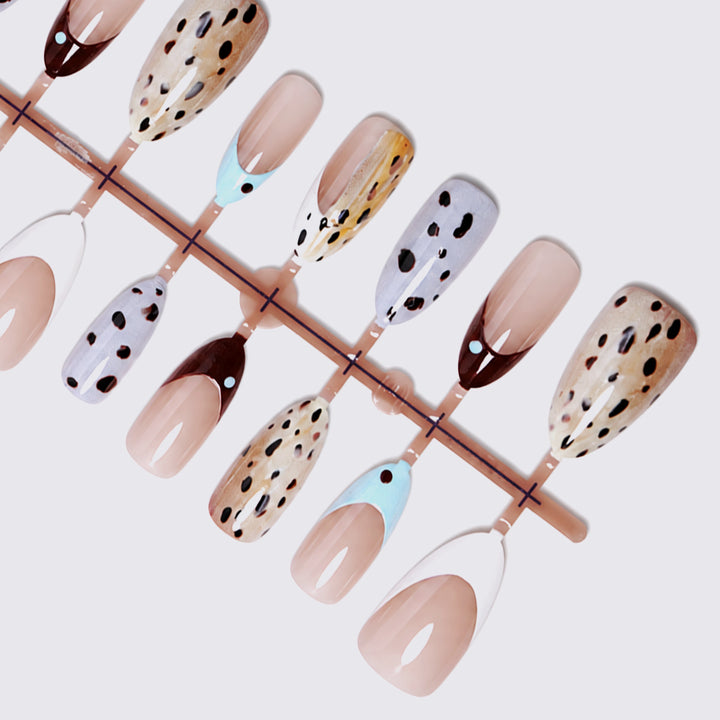 Artistic Stiletto Press-On Nail Design Stornfield