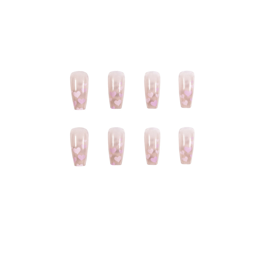 Artful Nail Art with Heart Pattern Stornfield