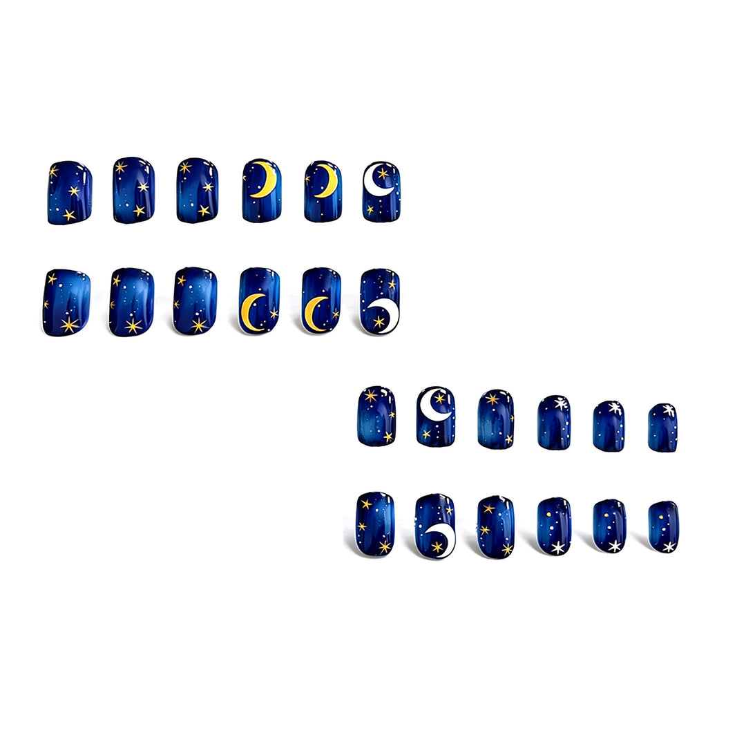 Artistic Celestial Nail Art Enhancements Stornfield