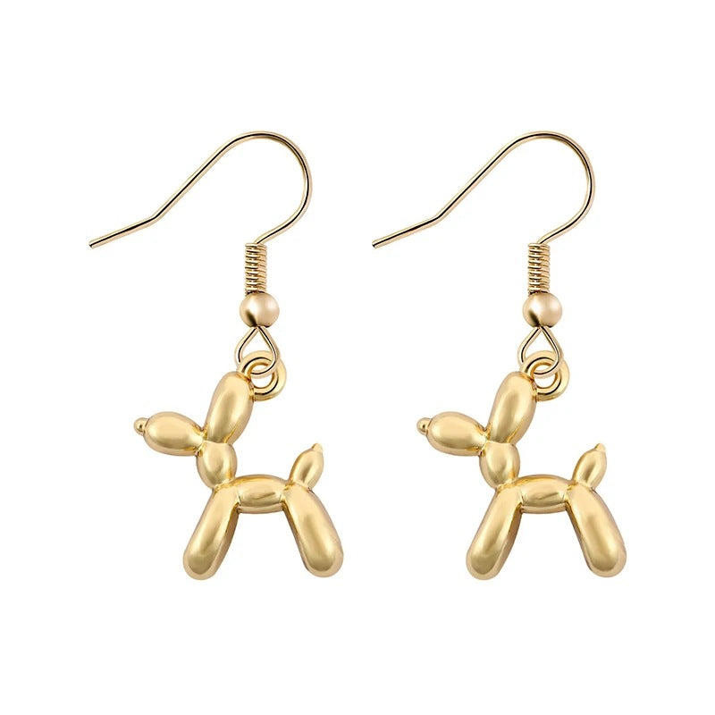 Playful Dog Pet Earrings Made of High-Quality Metal Stornfield