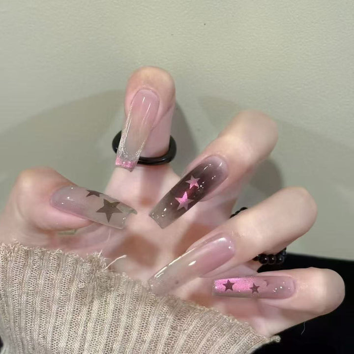 Stylish Glitter Star Nail Art Stornfield