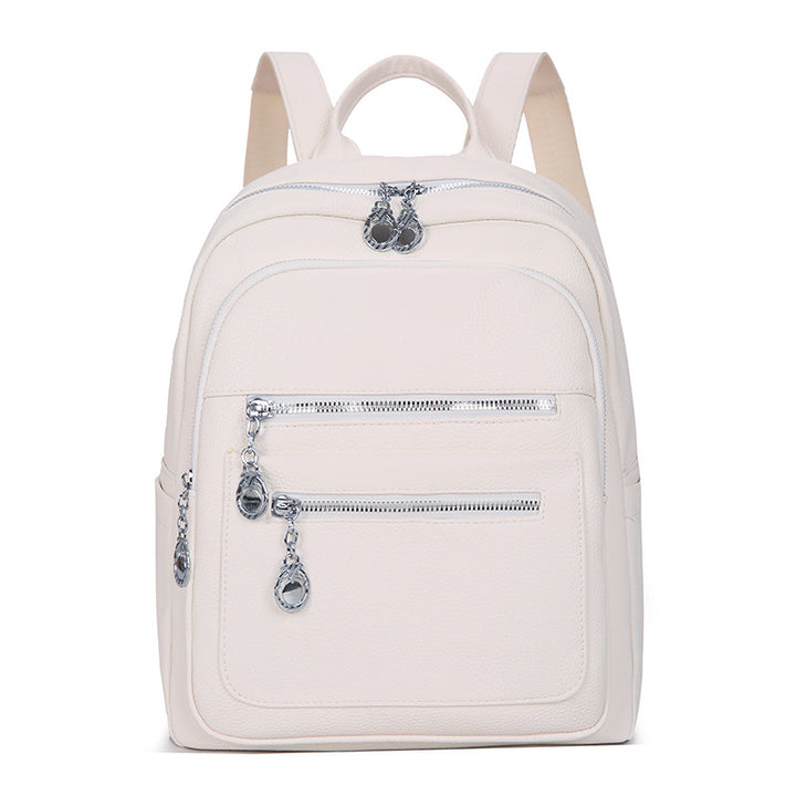 Stylish Multi-Pocket Leather Backpack Stornfield