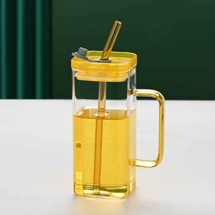 Women's drinking container with innovative lid system and integrated straw Stornfield