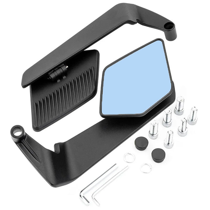 Motorcycle rearview mirror with modern, aerodynamic design Stornfield