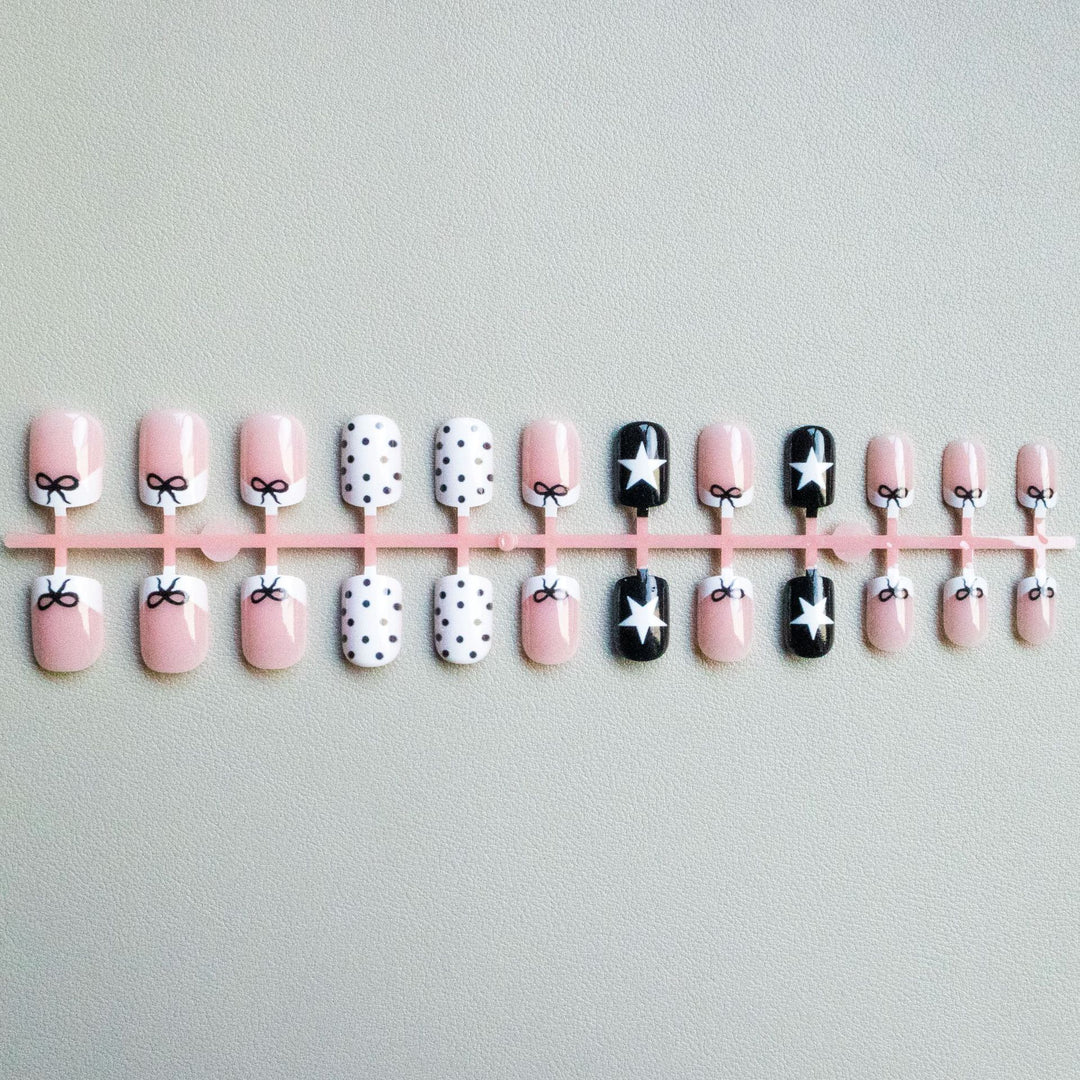 Artistic Geometric and Bow Nail Art Kit