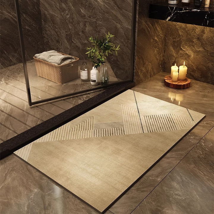 Abstract Geometric Shower Mat