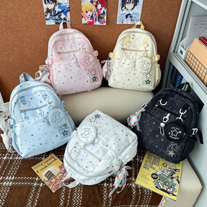 Star-Patterned Multi-Functional Backpack Stornfield