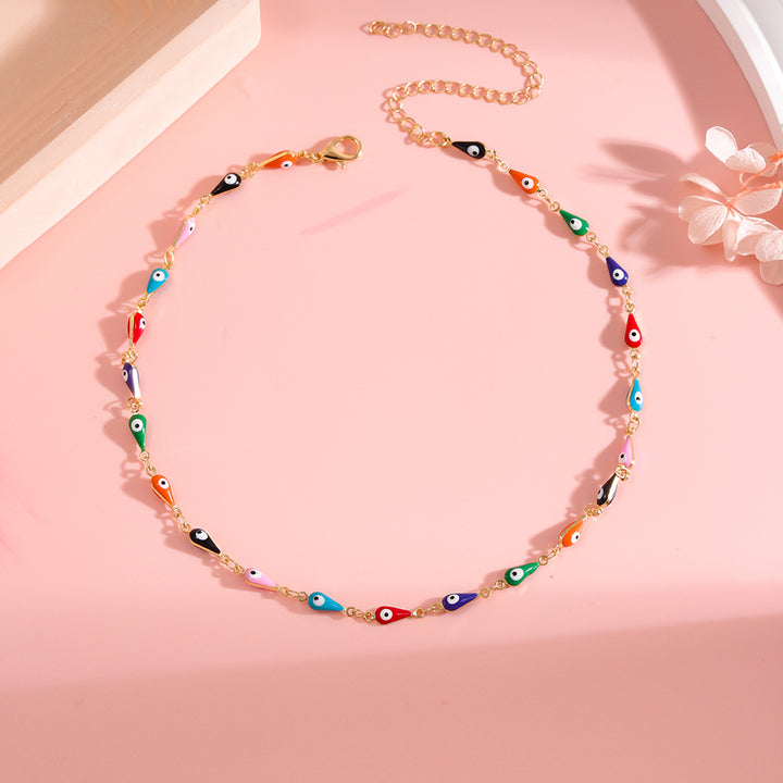 Colorful Evil Eye Charm Anklet Stornfield 1788164324