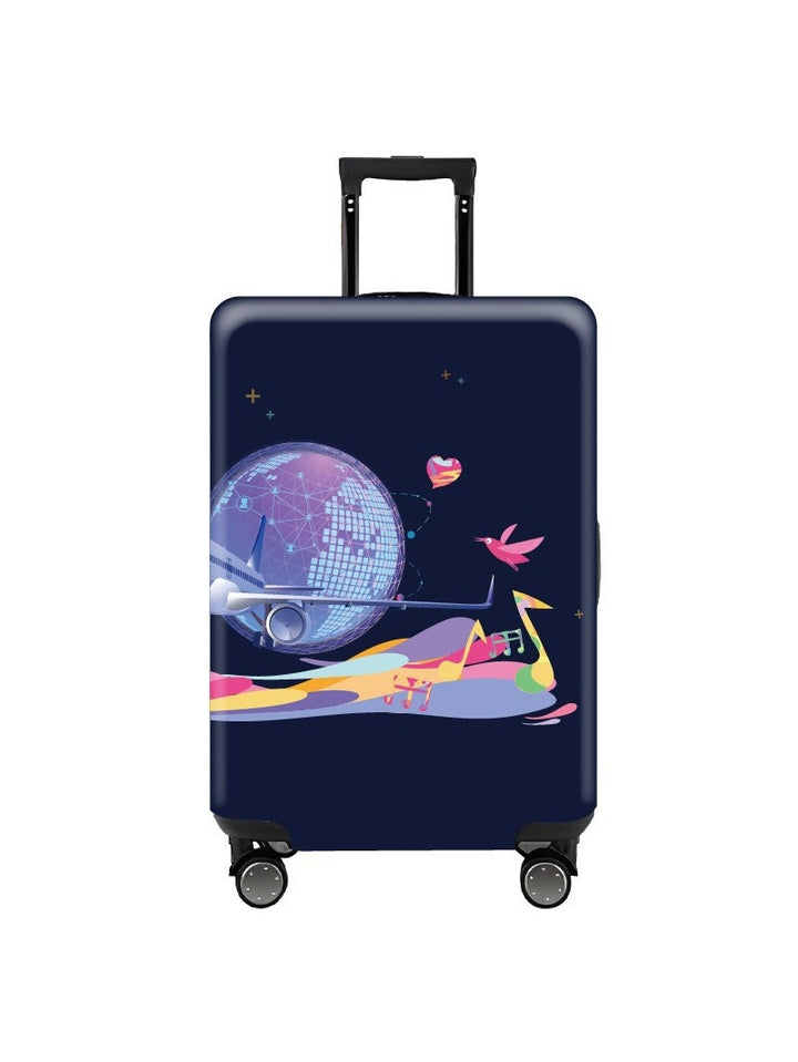 Women's Hard Shell Travel Suitcase with Eye-Catching Phrase Design Stornfield